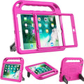 BMOUO Kids Case for iPad 6th/5th Generation (iPad 9.7-inch, 2017/2018), iPad 9.7/Air 2 Case with Screen Protector, Shockproof Handle Stand iPad 6th 5th Generation Cases for Kids, Rose