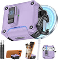 Inesore Compatible with AirPods 4 Generation Case,Secure Lock & Phone Stand Design,Compatible with MagSafe,Automatic Snap Switch Secure Cover for New AirPods 4th (2024)-Purple