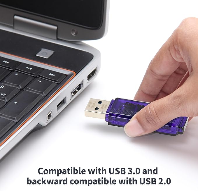 INLAND Micro Center Super Speed 64GB 2-Pack Ultra Flash Drive USB 3.0/USB 3.1 Gen1 Memory Stick with Keychain Thumb Drive Photo Stick Jump Drive