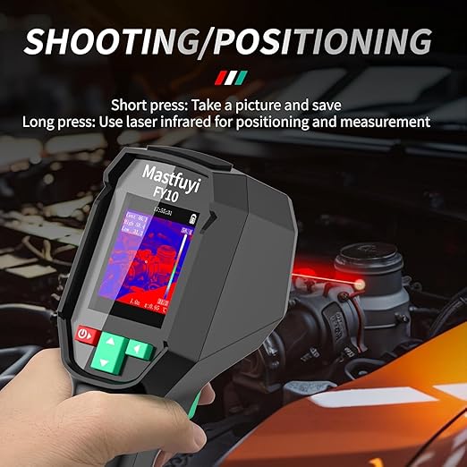 TR10 Thermal Imager, Super Resolution 240×240 Thermal Camera, 25Hz Infrared Camera with Temperature Alarm, -4°F to 1022°F Handheld Infrared Imager, 8-Hour Battery Life Infrared Camera