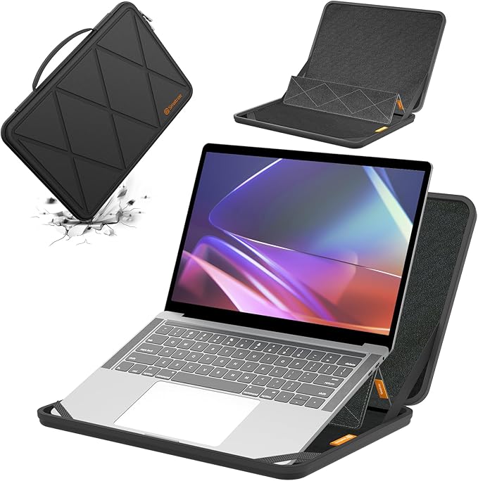 Smatree MS50 Hard EVA Protective Sleeve Case with Stand Compatible for 14 inch HP Chromebook x360 Laptop-14ct-cd000/14c-cd0097nr, for HP Spectre x360 2-in-1/Dragonfly Pro Chromebook