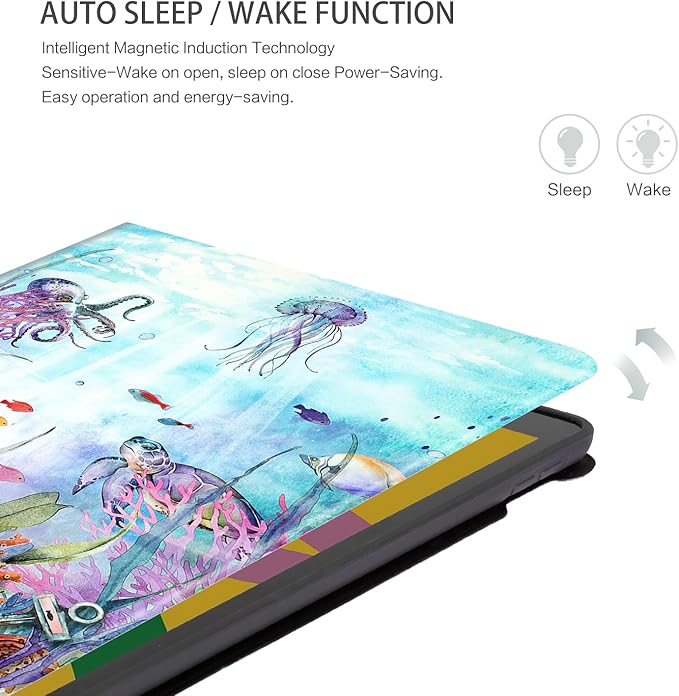 Case for iPad 9th Generation, Case for iPad 8th Generation, Case for iPad 7th Generation 10.2 Inch Case Multi-Angle View Shockproof Case Adjust Stand Auto Wake/Sleep,Beach Seaworld