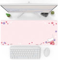 Pixio Mouse Pads - 36 x 16 inch XXL Cats & Berries Pink Multifunctional Large Desk Mats for Gaming, Office, Desktop Anti-Slip Waterproof Washable Computer Mouse Mat