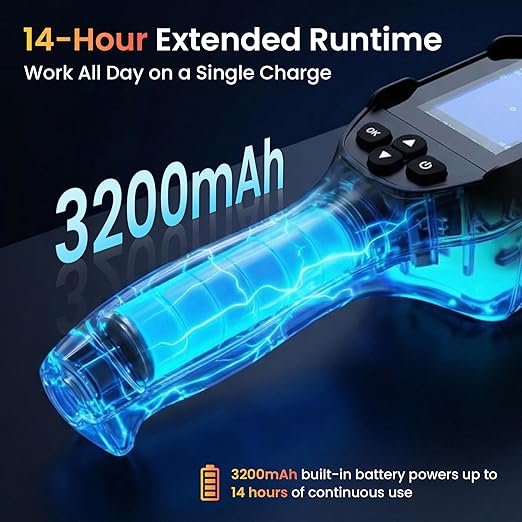 Thermal Camera for Home Inspection, 240×240 TISR Infrared Camera with 14-Hour Battery Life, 25Hz Handheld Thermal Imager with 50°FOV for Water Leak Detection, HVAC, Electrical Inspection