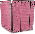 Carbon Fiber Skin Compatible with Apple Smart Folio for iPad Pro 13-inch (M4/M5) 2025 - Pink Bandana - Premium 3M Vinyl Protective Wrap Decal Cover - Easy to Apply | Crafted in The USA by MightySkins