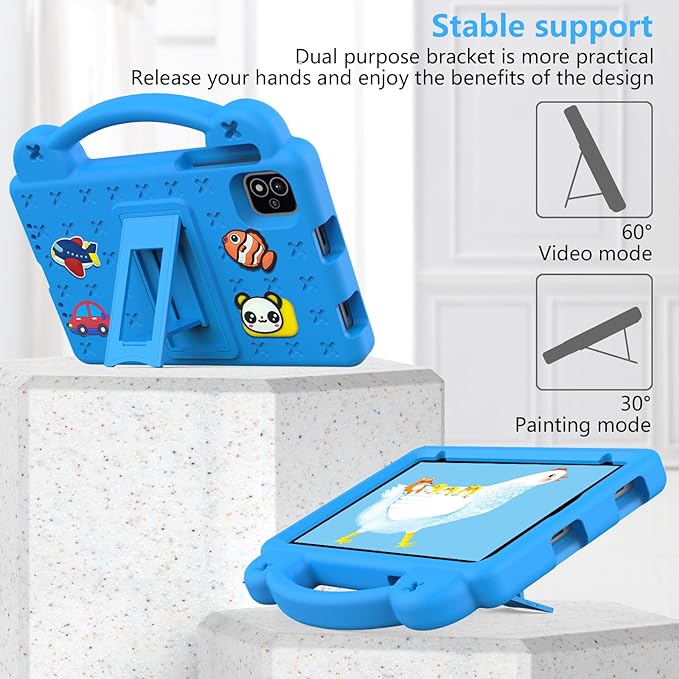 AKABEILA Compatible with Alldocube iplay 60 mini pro 2024 8.4 inch/iplay 60 mini2 2024 8.4 inch Tablet Case, Shockproof Protective Case with Shoulder Strap & Stand Handle Sky Blue