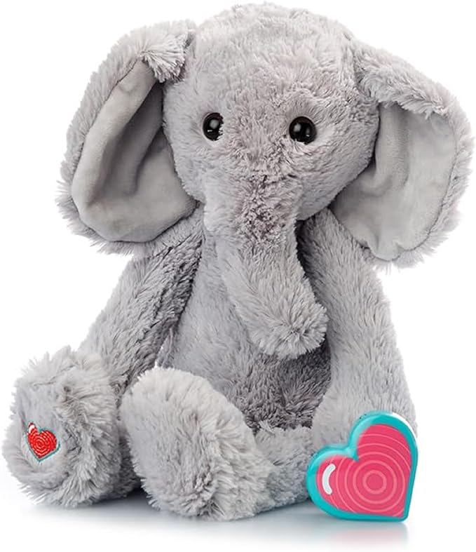 MBHB Digital Voice Recorder Animal w/20 Second Recorder, Dictaphone to Capture Baby's Heartbeat During Pregnancy + Ultrasound, Not a Medical Device, Vintage Elephant