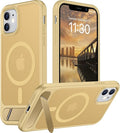 Magnetic Compatible with iPhone 11 Phone Case, [Built-in Invisible Kickstand][Compatible with MagSafe] [Military Grade Shockproof] Slim Translucent Matte Phone Case for iPhone 11 6.1"
