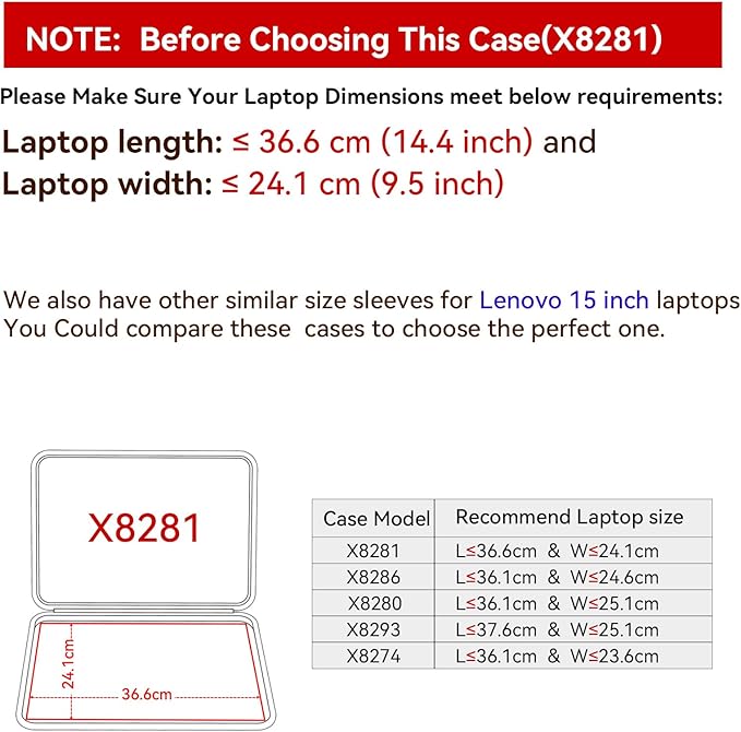 Smatree Hard EVA Protective Sleeve Case Compatible for 15 inch Lenovo ThinkPad E15 Gen 4 Laptop Notebook Bag (X8281)