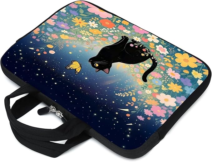 AMARY laptop sleeves 11.6" 12" Laptop Handle Bag Neoprene Notebook Carrying Pouch Chromebook Sleeves case (Cat-1)
