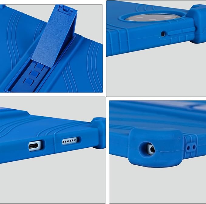 ATOOZ for DOOGEE U11 Case 11 Inch,Soft Silicone Kids Case for DOOGEE U11 Pro Tablet 2025/Teclast P50 Tablet with Stand (Blue)