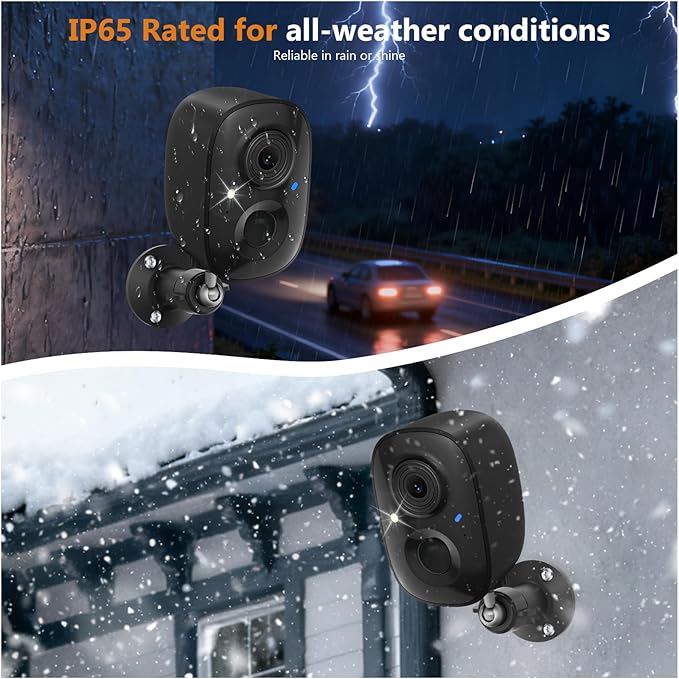 2K FHD Security Camera Wireless Outdoor Cameras for Home Security,AI Human Detection,Instant Alert,Color Night Vision,SD/Cloud Storage,Solar/Battery Powered,2.4G WIFI Only,Spotlight,Siren Alarm,4 Pack