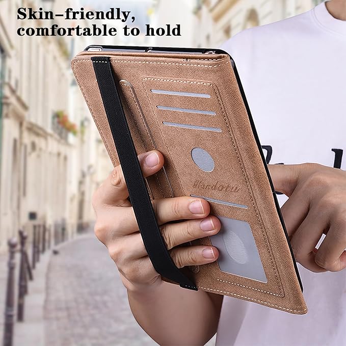 Case for iPad mini 7 2024 (A17 Pro) / Mini 6 2021, Mini 7th/6th Generation Case 8.3 inch, Multi-Angle Viewing Premium PU Leather Cover with Card Slot - Colorful Butterfly