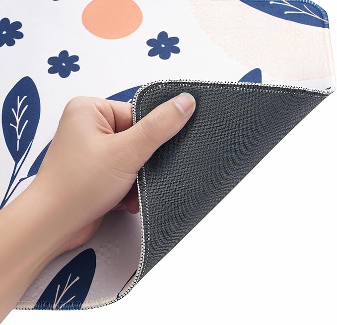 Leaf Mouse Pad,Large Mouse Pad, Soft Rubber Base, Non-Slip Surface,31.5x11.8x0.12inch Long Computer Keyboard Mouse Mat,Office Desk Mat,Gaming Mousepad