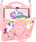 Uppuppy for Galaxy Tab A9 Plus Case 11 Inch - Cute Cartoon PK Unicorn Women Girls Teen for Samsung A9 Plus Tablet Case with Rotating Stand & Strap Soft Silicone A9+ Funda