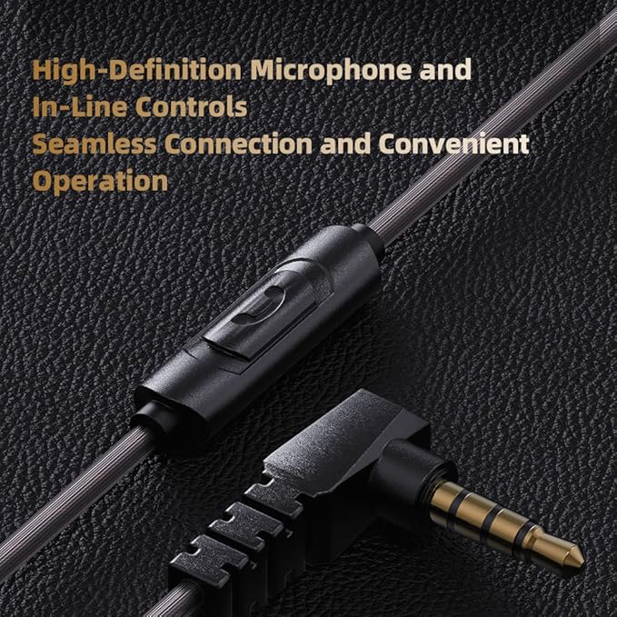 Piluyaa Wired Gaming Headphones IEM Earphones with 1DD，QKZ ENZO in Ear Monitor, HiFi Earbuds, Bass Sound with New 11mm Dynamic Driver for Video Music Gaming (Grey)