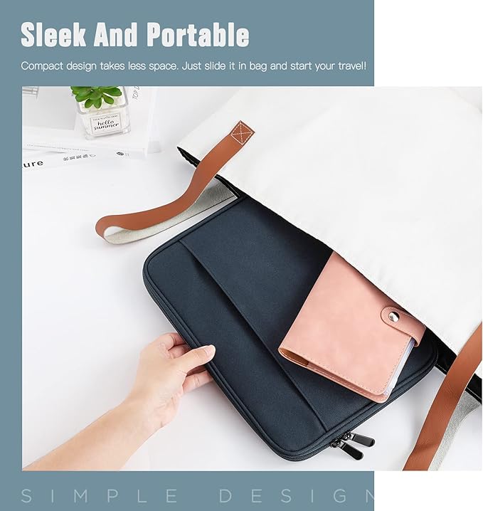 TiMOVO 9-11 Inch Tablet Sleeve with Pocket, Protective Carrying Case for iPad 11-inch A16 2025, iPad 10th Gen 10.9", Air 11"/10.9", Pro 11", Galaxy Tab A9+ 11", Space Gray