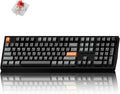 Keychron P6 Ultra 8K Polling Rate Full-Size Aluminum Wireless Mechanical Keyboard, 2.4 GHz/Bluetooth/Wired Custom RGB, Hot-Swappable K Pro Silent Red Switch for Mac Windows Linux - Black