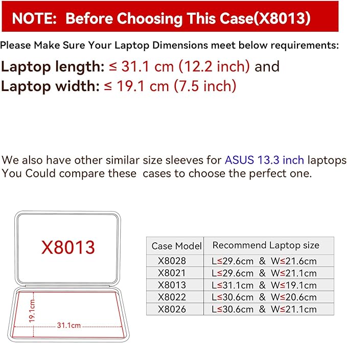 Smatree Hard EVA Protective Sleeve Case Compatible for 13.3 inch ASUS Vivobook 13 Slate OLED, for ASUS Vivobook 13 Slate OLED Steven Harrington Edition/Philip Colbert Edition Notebook Bag (X8013)