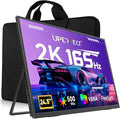 UPERFECT Portable Monitor, 24.5" 2K 165Hz 500Nits 0.1ms FreeSync HDR IPS Gaming Monitor with Stand VESA USB-C Mini HDMI, Large Second Screen for Laptop, Computer, Phone, Mini PC, Game Consoles