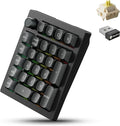 Keychron V0 Ultra 8K Polling Rate Wireless (2.4 GHz & Bluetooth) ZMK Custom Number Pad with Hot-swappable Banana Switches 360-Hr Battery OSA PBT Keycaps RGB Backllit for Mac Windows Linux