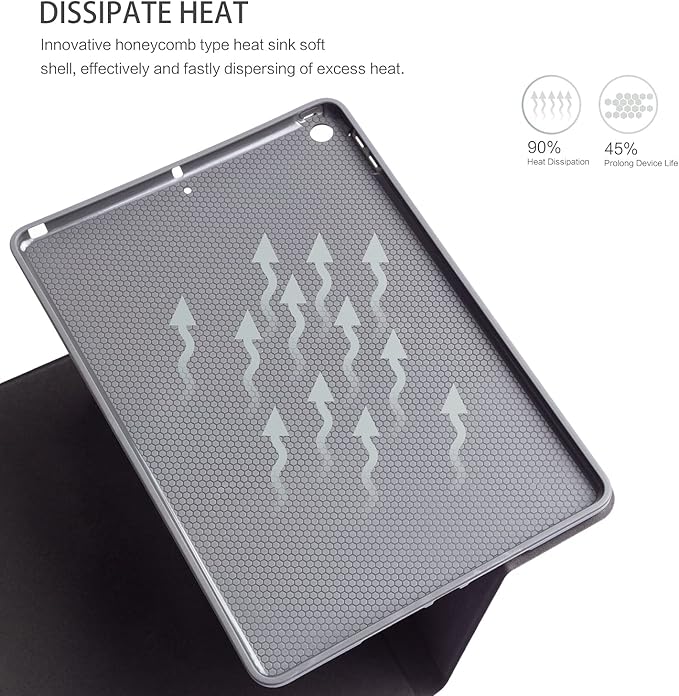 iPad 10.2 Case for iPad 9th Generation, iPad 8th Generation Case, iPad 7th Generation Case Kids Men Women Multi-Angle View Adjustable Stand Auto Wake/Sleep, Bookshelf Cat