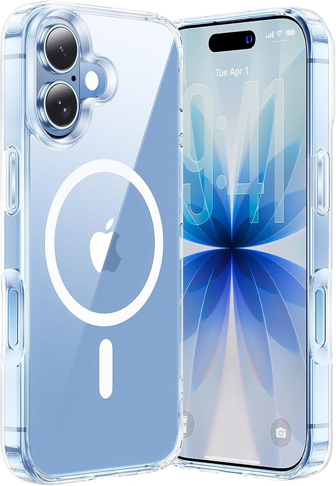 Anti-Yellowing Strong Magnetic for iPhone 17 Case [Compatible with MagSafe] [12FT Military Grade Drop] Slim Thin iPhone Cover 6.3 Inch, Clear