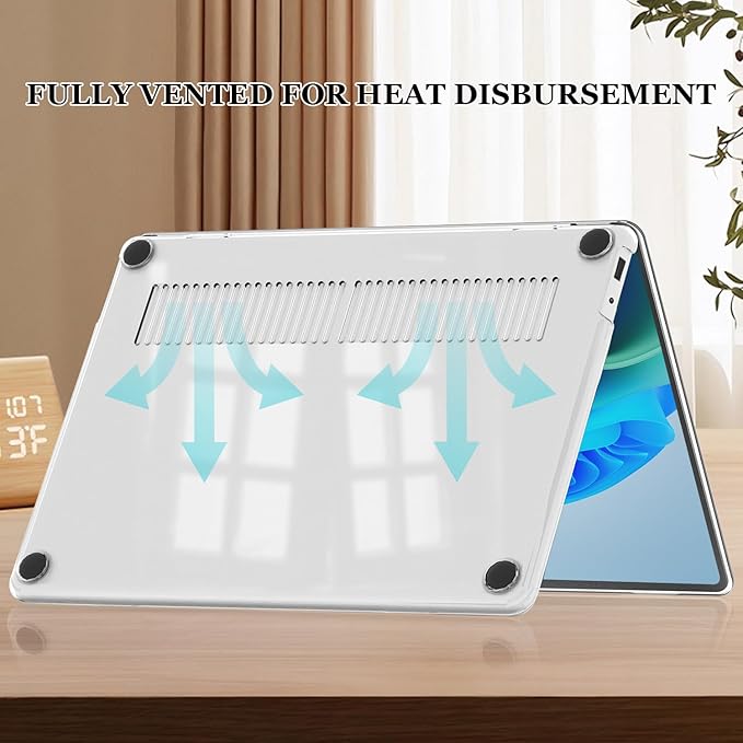 Slim Protective Case for Microsoft Surface Laptop 13 inch Copilot+PC 2025 (Model 2095), Lightweight Anti-Scratch Printed Pattern Plastic Hard Shell Case Cover, Starry Sky Flowers