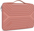 DOMISO 17.3 Inch Laptop Sleeve Case, Shockproof Waterproof Soft EVA Protective Bag with Handle, Lightweight Carrying Case for 17-17.3" Notebook/Dell/Lenovo/HP/MSI/ASUS, Pink