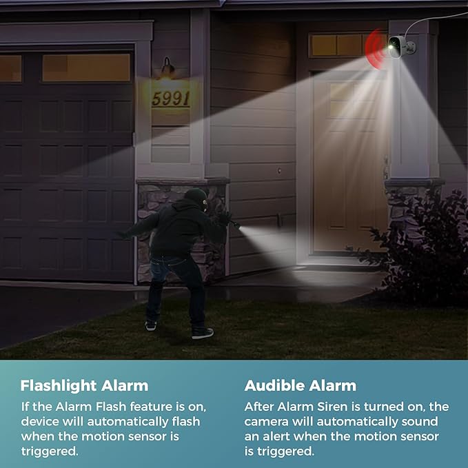 Vicohome 3CG6 Best 2K Solar Security Camera Wireless Outdoor System, No NVR Needed, Battery Powered, Easy to Setup, Motion Detection, Two Way Audio,Color Night Vision,SD Slot, 180 Days Exchange Policy