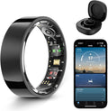 Halo Ring Smart– Compatible with iOS and Android Systems, No Subscription Required, Long Battery Life, Equipped with Sensor Technology, Supports Fitness, Blood Oxygen, and Sleep Monitoring.