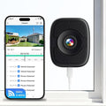 5MP 3K Magnetic Window Camera, Indoor Safeview Camera with Night Vision Full Color, WiFi6 Window Camera for Home Security, AI Human Vehicle Detection, 2.4/5GHz WiFi, 24/7 Recording, 2 Way Talk