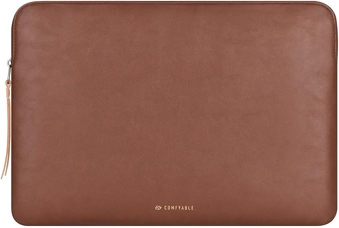 Comfyable Tablet Sleeve Compatible with iPad Air 11" M4 2026, iPad Pro 11 Inch M5 & Smart/Magic Keyboard with Pencil Holder-PU Leather Bag Water-Resistant Slim Case - Brown