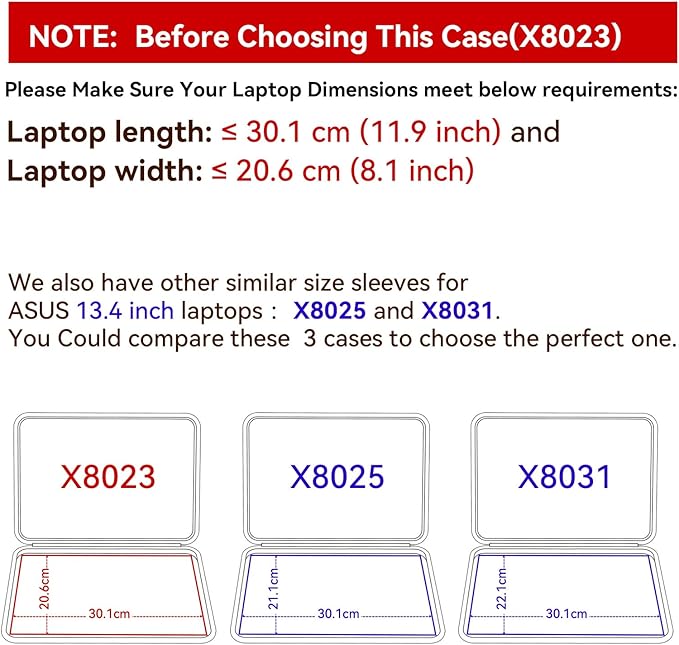 Smatree Hard EVA Protective Sleeve Case Compatible for 13.4 inch ASUS ROG Flow Z13 2025 GZ302/2023 GZ301/2022 Laptop, Anti-Shock and Waterproof Notebook Bag (X8023)