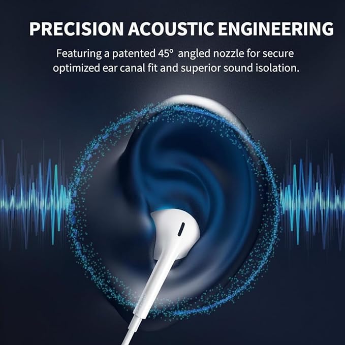 2Pack Wired Headphones for iPhone Earbuds with Lightning Plug(Mic Volume Control HiFi Stereo Noise Cancelling)Ear buds for iPhone 14 13 12 11 Pro Max/XR XS X/8 7 Plus【MFI Certified Earphones】Plug&Play