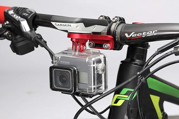 Panmout Extended Out-Front Mount, Bike Handlebar Mount for NiteRider Adapter, Sports Action Camera,Garmin Edge 25 130 200 500 510 520 800 810 820 1000 1030