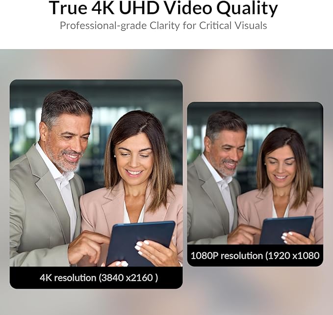 All-in-One Conference System: 4K AI PTZ Webcam with Dual Lens + Wireless USB/Bluetooth Speakerphone, AI Framing & Presenter Tracking, 15x Zoom, 360° Mic, Zoom/Teams/Webex Compatible for Meeting Room