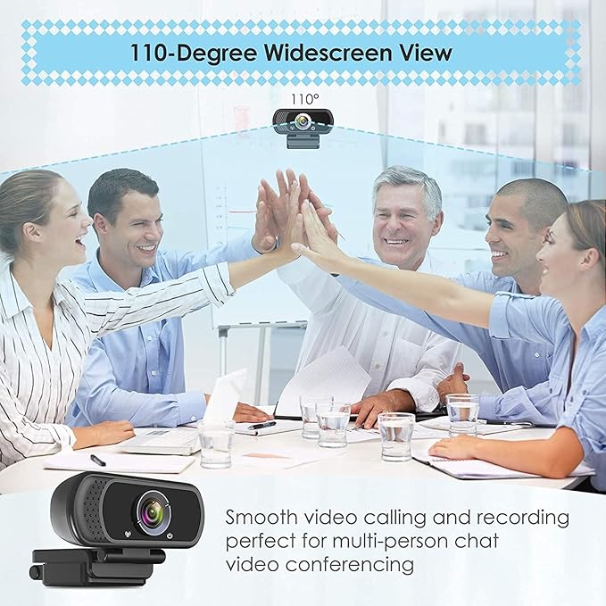 USB C Webcam for Switch 2 / PC: 1080P HD Web Cam with Mic,Computer Camera with Privacy Cover & Tripod Stand for MAC Desktop Laptop, Wide Angle Webcam Pro Streaming Web Camera for Skype/Teams/Webex
