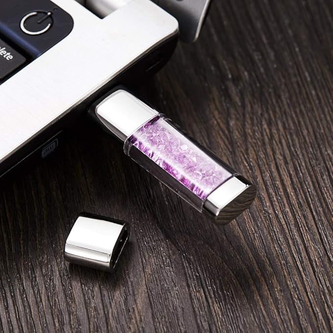 USB Flash Drive, 8GB / 16GB / 32GB USB2.0 USB Memory Stick Date Storage Pendrive Thumb Drives (32GB, Purple)