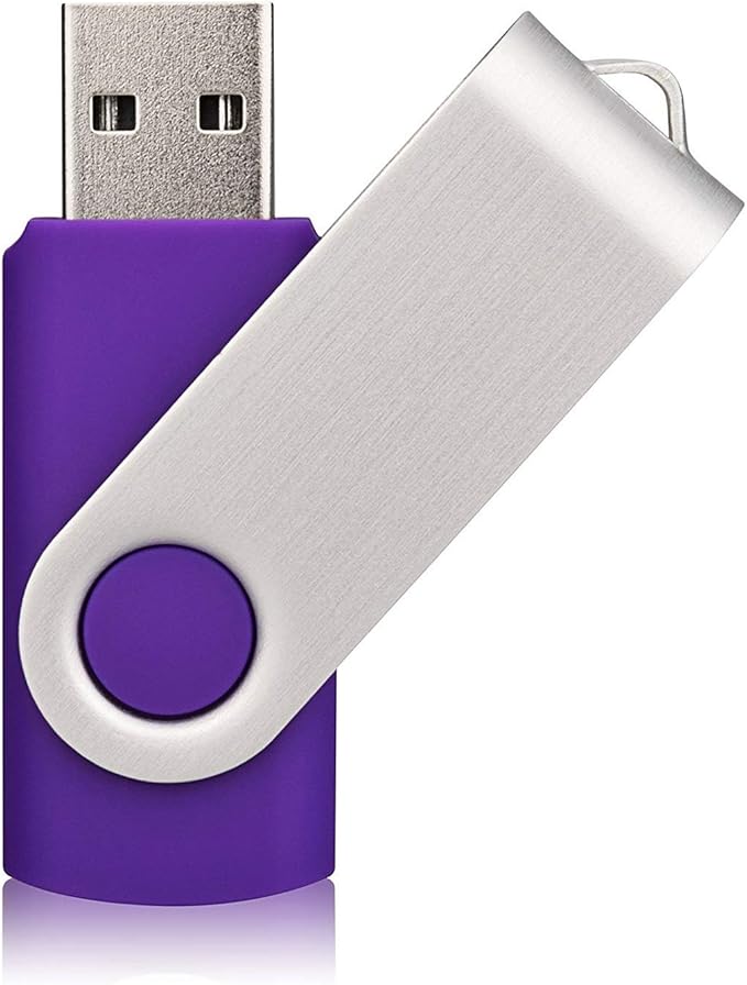 Aiibe 10 Pieces 2GB USB Flash Drive Colorful Memory Stick Thumbdrives (Mix Colors : Black Blue Red Green Orange White Yellow Pink Purple Silver)
