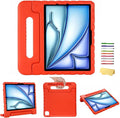 Kids Case for iPad Air 11-inch M3/M2 & iPad Pro 11 inch Case M5/M4 (2025/2024) with Pencil Holder/Kickstand Lightweight Convertible Handle Stand EVA Shockproof Rugged Protective Cover, Black