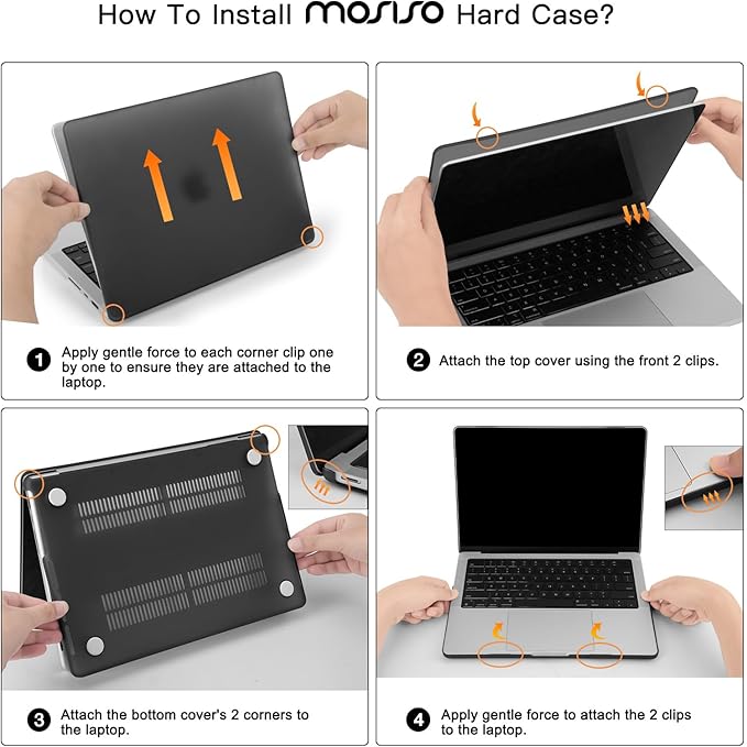 MOSISO Compatible with MacBook Pro 14 inch Case M5 2026 M4 2025 M3 M2 M1 2024-2021 A3427 A3426 A3434 A3112 A3185 A3401 A2918 A2992 A2779 A2442,Hard Case&Keyboard Skin&ScreenFilm&Pouch, Clear Pink
