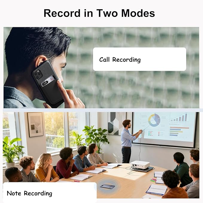 AI Voice Recorder with Transcription and Mind Map, AI Recorder and Transcriber, APP Control, AI Note Taker Recording Device for Lectures,Meetings,Calls, Long Battery, Gray