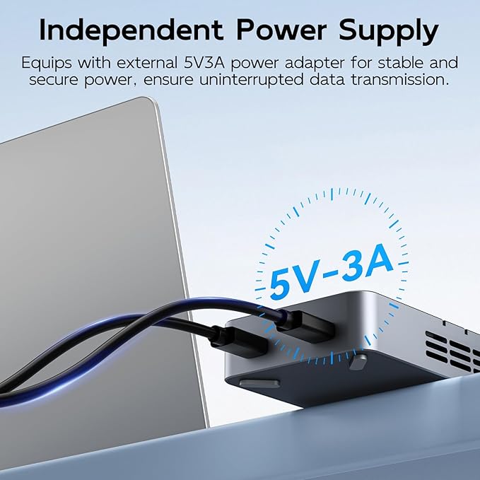 MAIWO RAID NVMe Enclosure USB3.2 GEN2x2 20Gbps, Dual Bay M.2 PCIe NVMe SSD Reader with RAID 0/1/PM/JBOD Cooling Fan, USB-C to C&A Dual Cables, 5V 3A Power Adapter, Aluminum