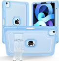 ZoneFoker Case for iPad Air 5th/ 4th Generation Case (2022/2020) 10.9'', for iPad Pro 11 Inch (4th/3rd/2nd/1st Gen), Hard Sturdy Slim Cover for iPad Air 5 4 th with Pencil Holder/Stand, Sky Blue