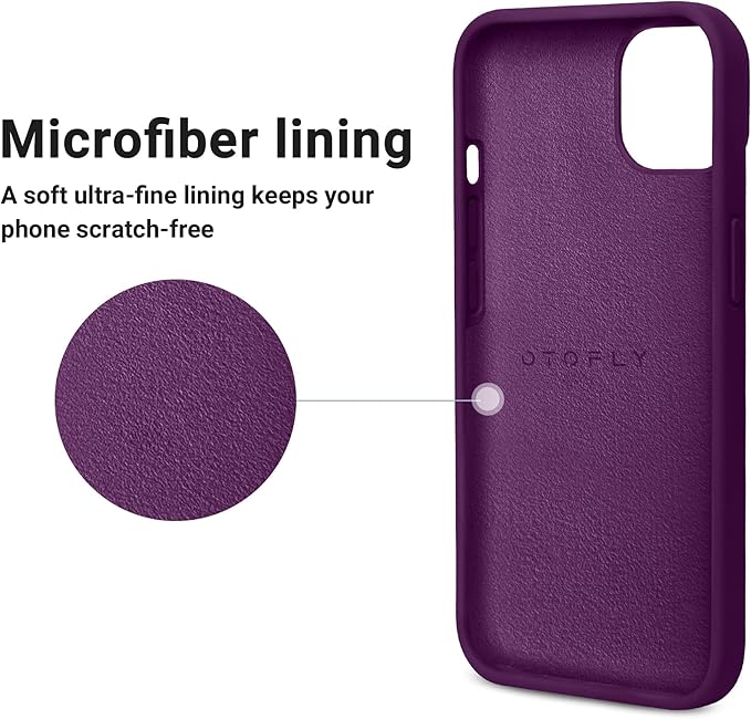 OTOFLY Designed for iPhone 14 Plus Case, Silicone Shockproof Slim Thin Phone Case for iPhone 14 Plus 6.7 inch （Purple）