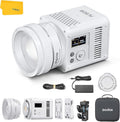 Godox ML150Bi Bi-Color COB LED Video Light 165W, 61054Lux@1m, 2800K-6500K, 11 FX, Compact COB LED Continuous Output Lighting for Studio & Outdoor Shooting, APP/DMX/RDM Control, Handheld LED Monolight