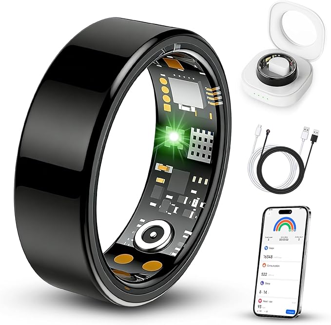 Benio Gen4 Smart Ring,2026 Upgraded,Smart Health Ring for Women Men Fitness Tracker with Heart Rate,Blood Oxygen,Sleep Monitoring,Step Counting,No Subscription