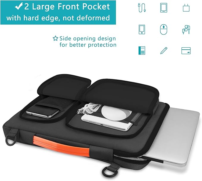 Alfheim Laptop Bag 14-14.2 inch Laptop Cover, 360° Protective Waterproof Shockproof Lightweight MacBook Air 15 Notebook Briefcase, Compatible with ASUS Lenovo Dell Samsung