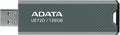 ADATA UE720 USB Flash Drive - 128GB USB 3.2 Gen2 Flash Drive for High Speed Data Transfer - Up to 350MB/s - Capless Push Design - USB 10Gbps External Storage - Grey - 1 Count